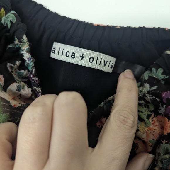 Alice + Olivia Floral Black Blouse - Picture 2 of 5